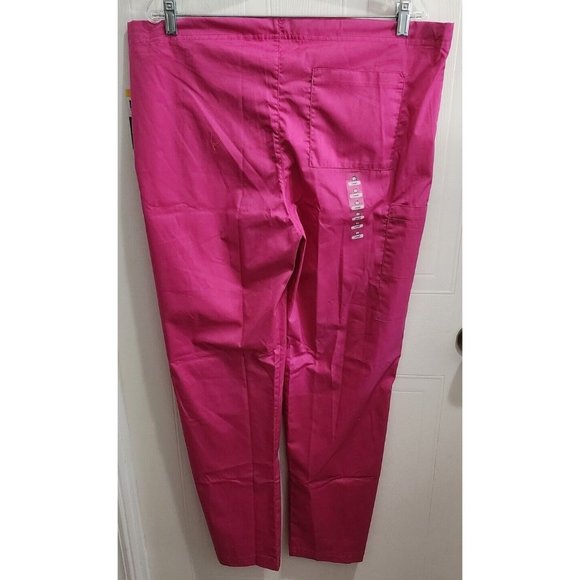 NWT Women's WonderWink Wonder Work Pink Scrub Bottoms Pants Style 500A Sz Small - Picture 9 of 13